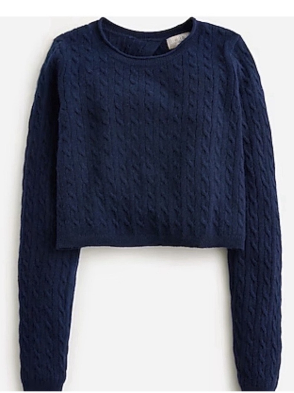 Jcrew cable knit cashmere sweater